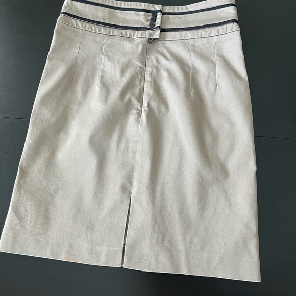 Brown Taupe Pencil Pencil Skirt. - Picture 3 of 6